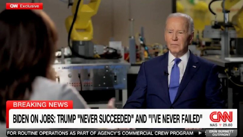 **“I Have Never Failed!” – Unhinged Joe Biden in Dumpster Fire Interview with CNN’s Erin Burnett (VIDEO)**