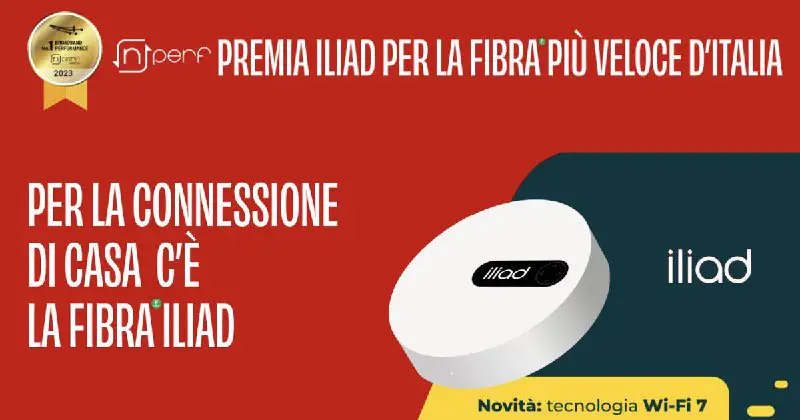 ***➡️*** **Iliad presenta la fibra più veloce d'Italia: i nuovi utenti che sottoscrivono l'offerta fibra da oggi si portano a …