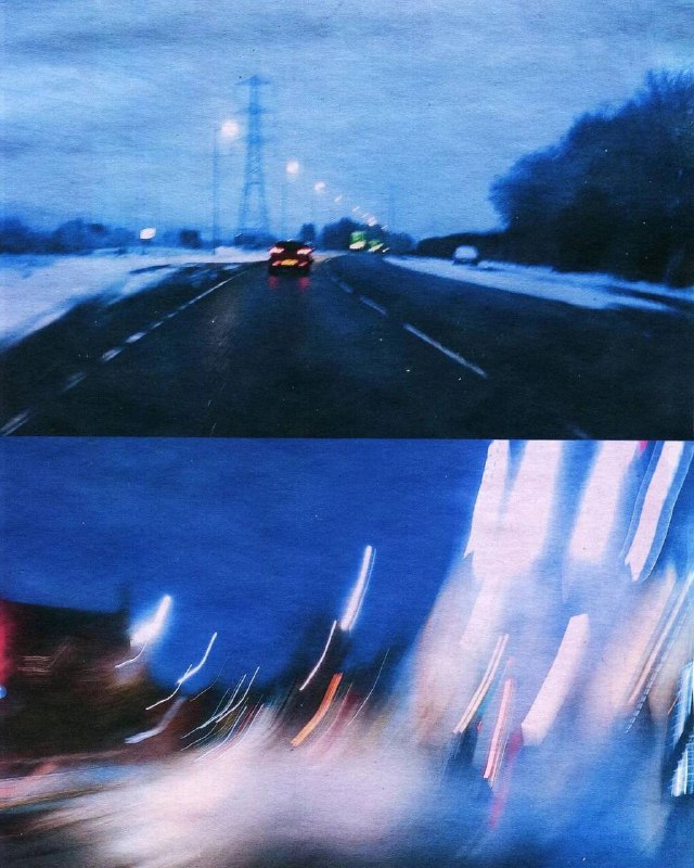 *night drive, blue winter