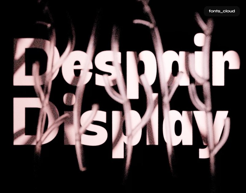 **Шрифт Despair Display Bold**