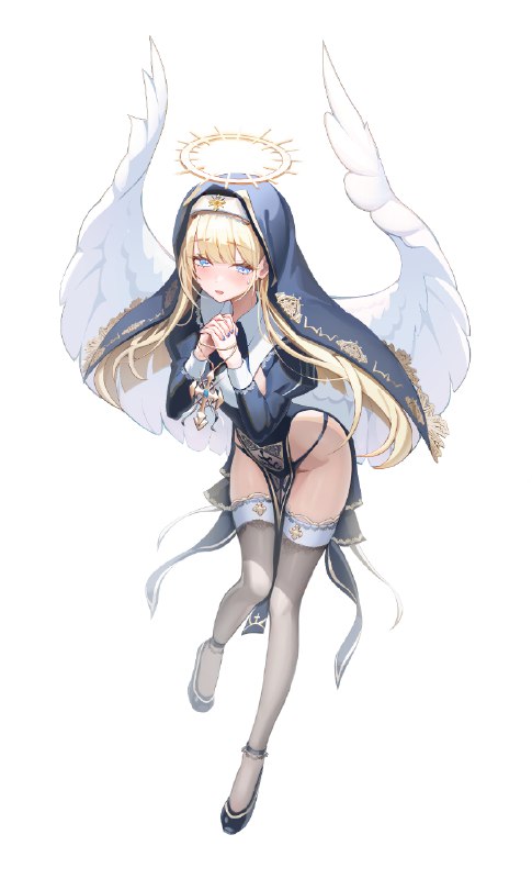 blonde angel nun [original]