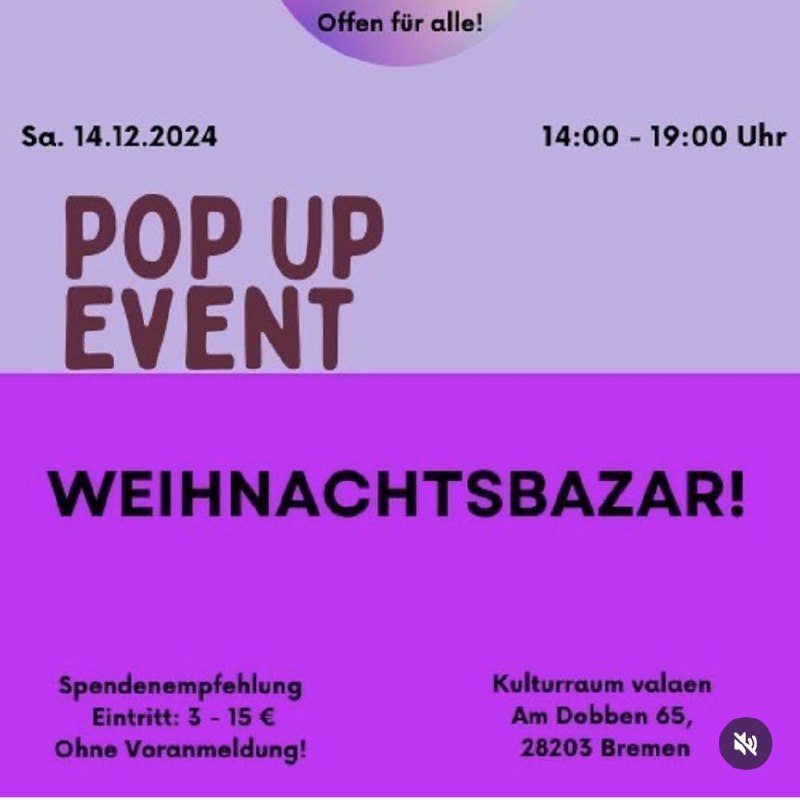 `Pop Up Event - Weihnachtsbazar`