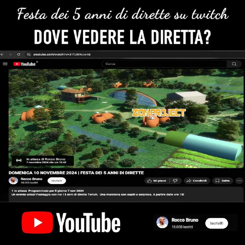 **Festa dei 5 anni di dirette …