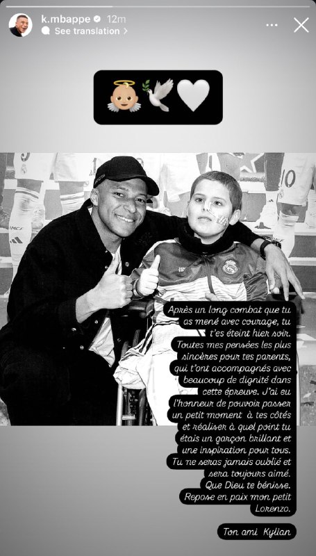 Le jeune et courageux Lorenzo nous …
