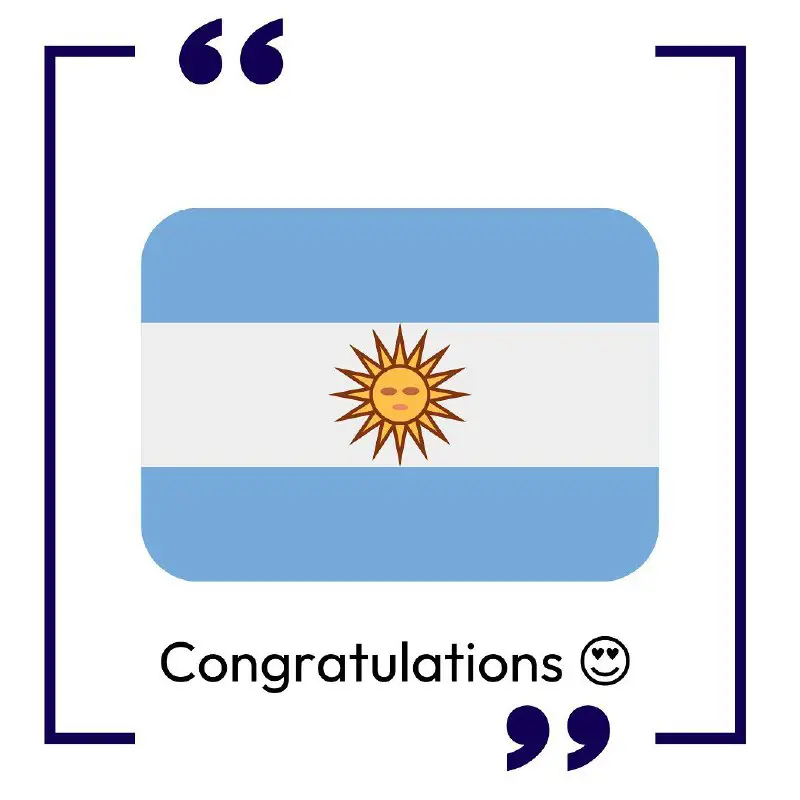 Many many congratulations to Team Argentina …