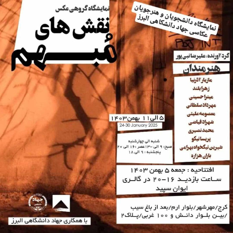 نمایشگاه گروهی عکس «نقش های مبهم»