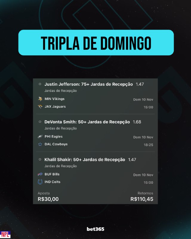 **NFL - TRIPLA DE DOMINGO**