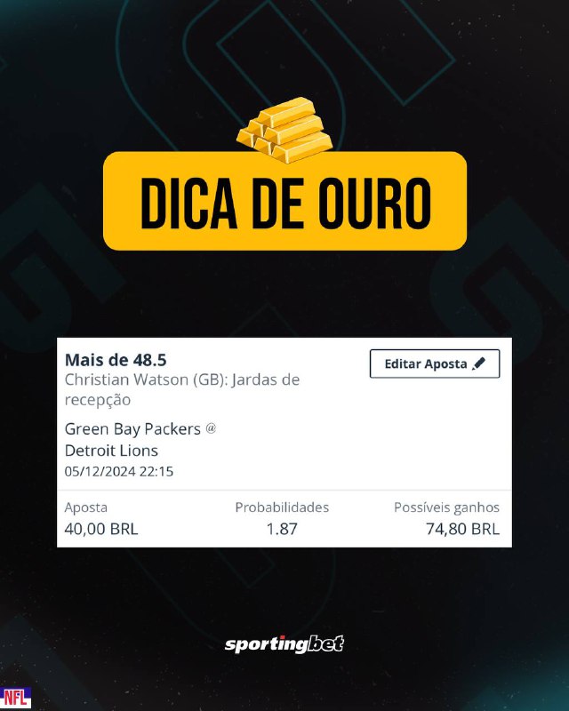 NFL - Dica de Ouro