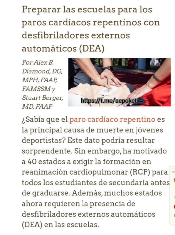 La American Academia de Pediatría aconseja …