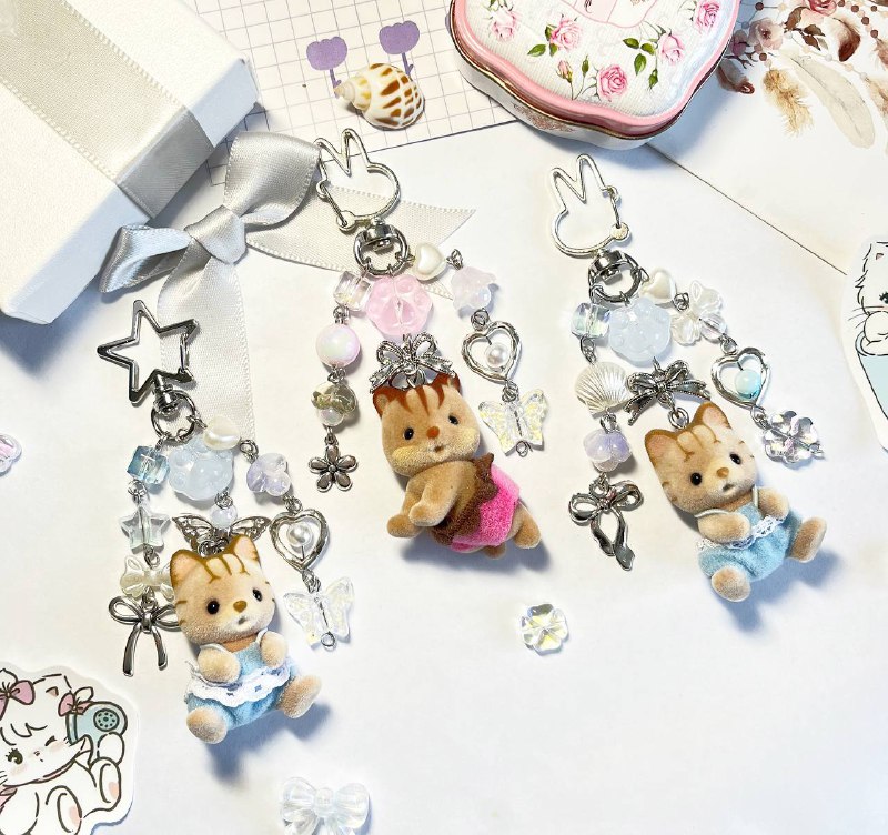 ⋆ ˚୨୧˚mouse baby syl keychain *+:｡.