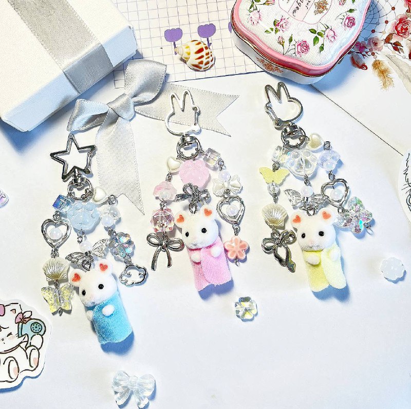 ⋆ ˚୨୧˚mouse baby syl keychain *+:｡.