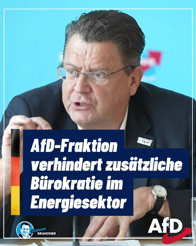 AfD-Fraktion verhindert zusätzliche Bürokratie im Energiesektor!