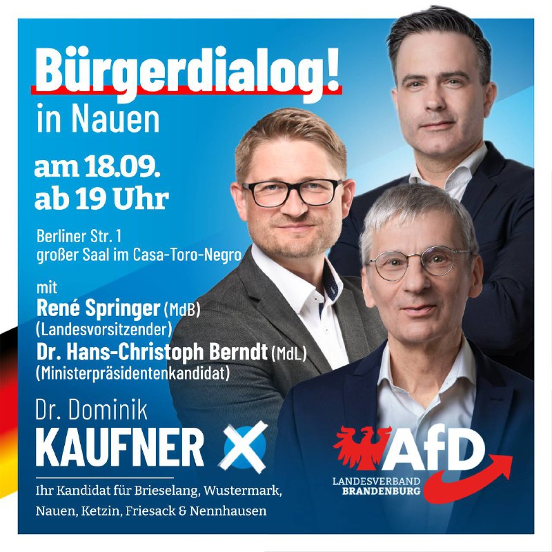 Großer Bürgerdialog in Nauen!