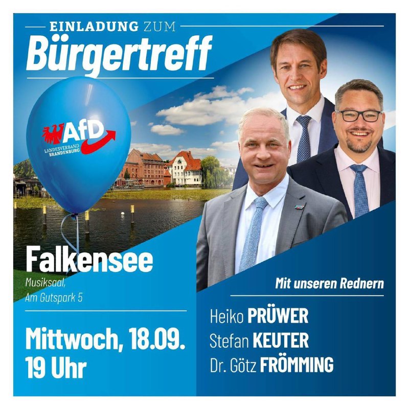 Bürgerdialog zum Wahlkampfabschluss in Falkensee!