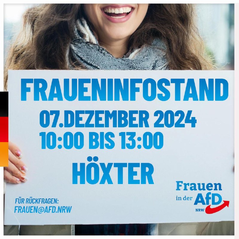 ++ FRAUENINFOSTAND in Höxter ++