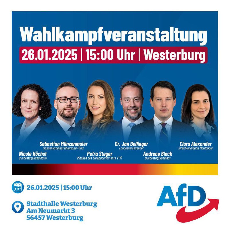 ***🇩🇪*** Einladung zur Wahlkampfveranstaltung in Westerburg …