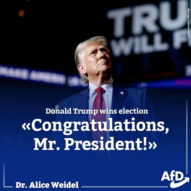 Congratulations to Donald J. Trump on …