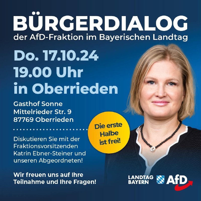 *****💬*** Bürgerdialog in Oberrieden am Donnerstag …