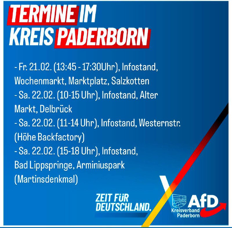 Endspurt Bundestagswahlkampf im Kreis Paderborn: KW …