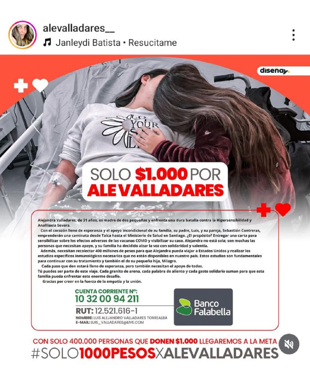 ***🟥*** Campaña solidaria [#solo1000pesosxalevalladares](?q=%23solo1000pesosxalevalladares) [@alevalladares\_\_](https://t.me/alevalladares__) víctima …