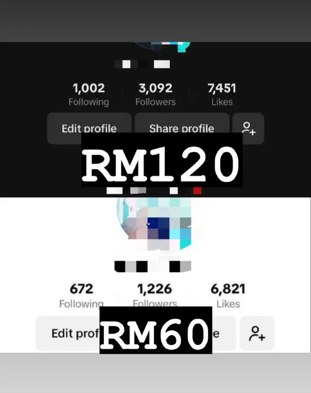 *2 ACC TIKTOK FORSALE*