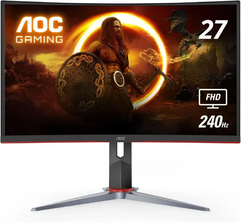 AOC - 27" C27G2Z Curved Gaming …