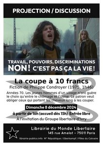 Projection -discussion : "La coupe à …