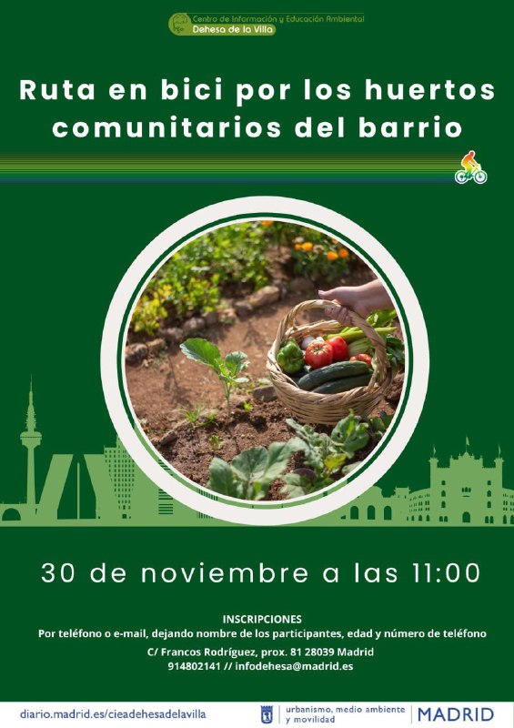 ***🚲******🫑******🍅***En bici por los huertos comunitarios***🚲******🫑******🍅***