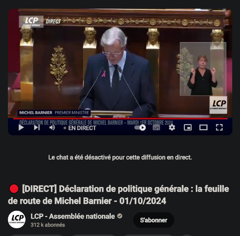 [LCP](https://www.youtube.com/watch?v=HvnmUHeYy_A) - [DIRECT] Déclaration de politique …