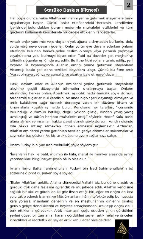 AHLÂK & SÜNNET DERGİSİ