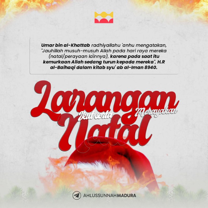 ***⛔️*** **Larangan Ikut Serta Merayakan Natal**