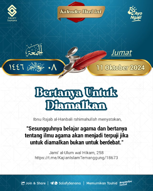 BERTANYA UNTUK DIAMALKAN