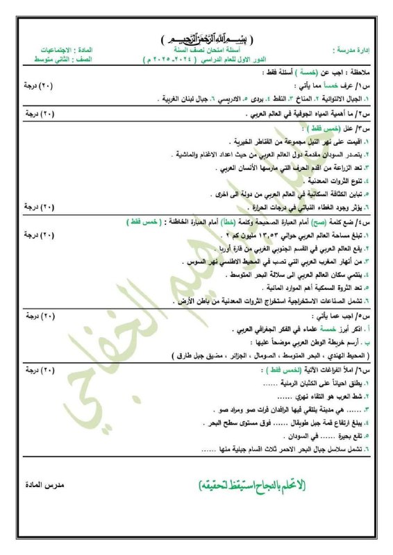 قناة الأستاذ احمد الصالحي التعليمية