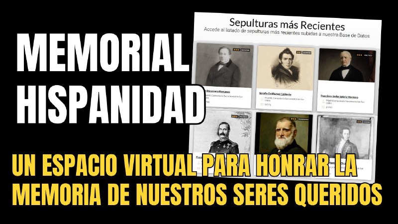 Hoy presentaremos el proyecto Memorial Hispanidad, …