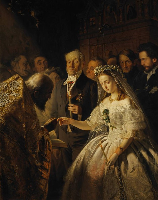 The Unequal Marriage By Vasili Pukirev,1862.