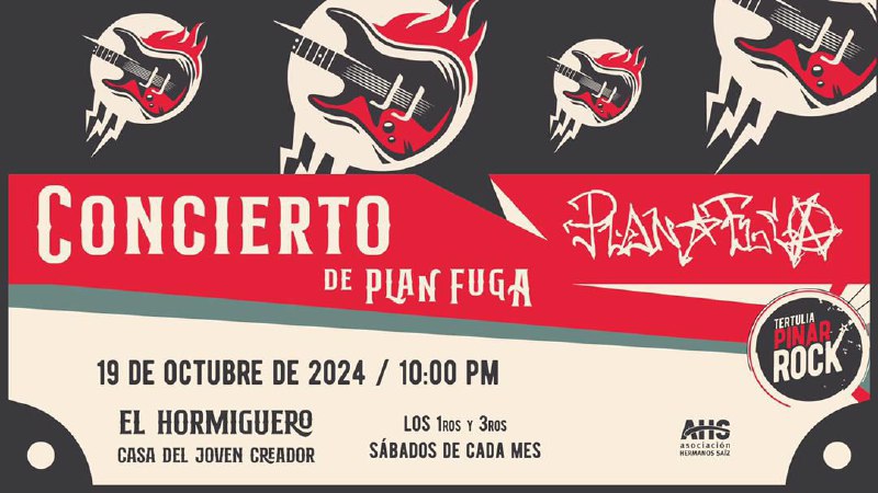 ***🧐***Atención amantes del rock de [#PinardelRío](?q=%23PinardelR%C3%ADo) …