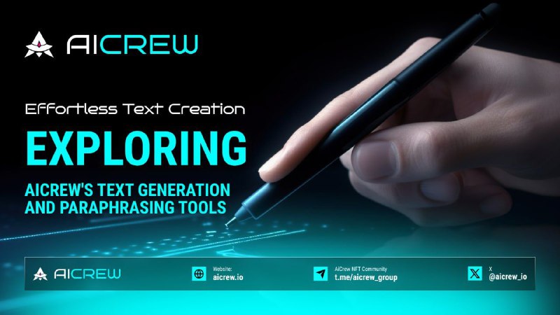 *****✍️**********✍️***** **Effortless Text Creation: Exploring AiCrew's …