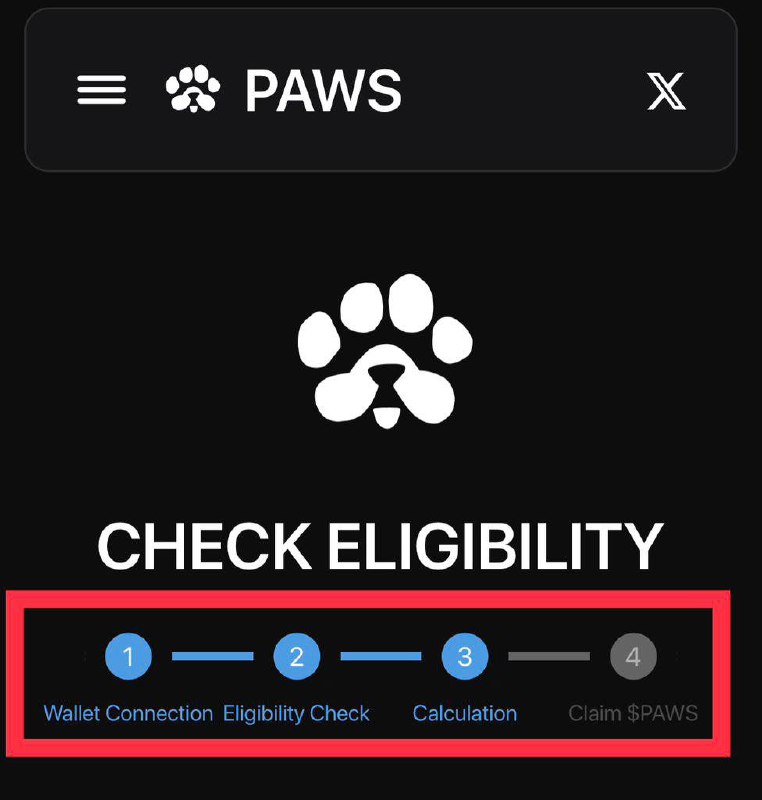 Paws airdrop allocation checker is out.