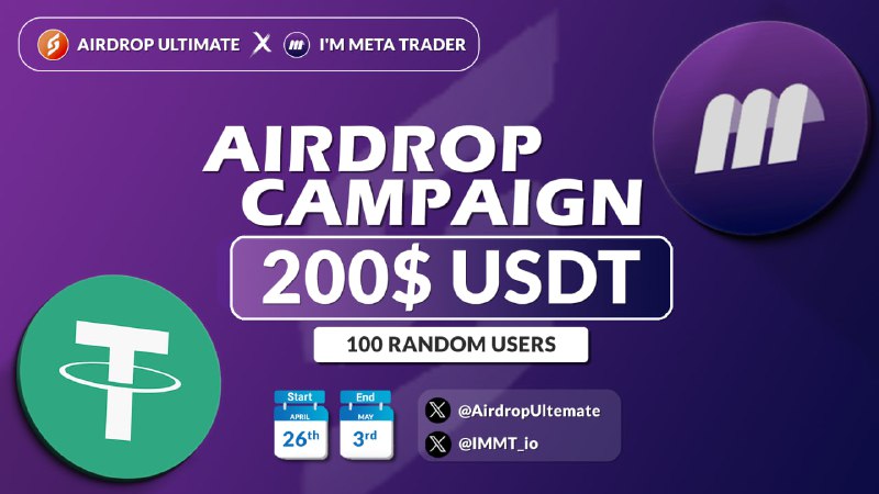 **New Airdrop: I'm Meta Trader**Reward: $200 …