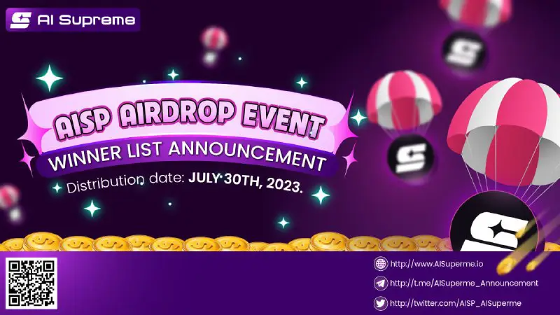 *****🏆******📢*** AISP Airdrop Winner List Announcement! …