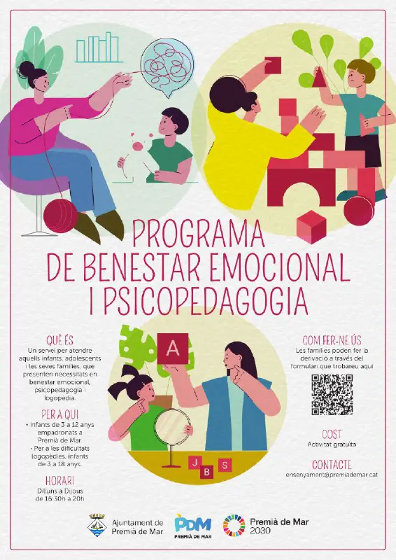 Programa de benestar emocional, psicopedagogia i logopèdia adreçat a joves i a infants