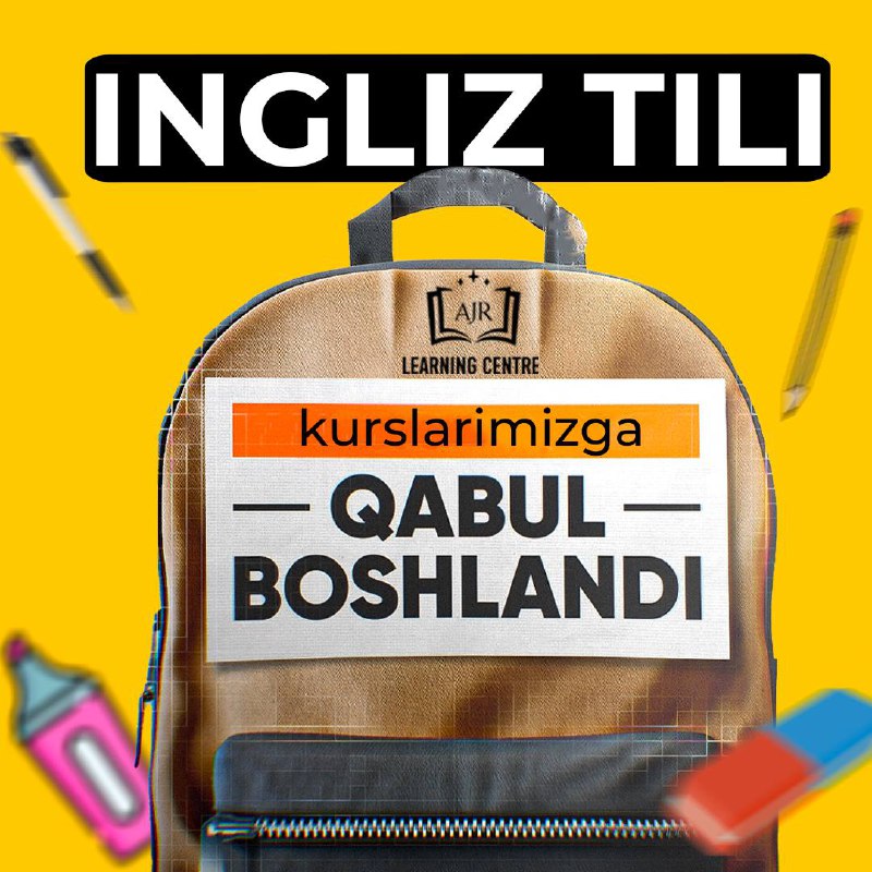 ***🔥*** **Ingliz tili yangi guruhlarga qabul** …