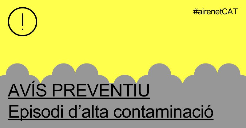 ***🌫️*** La Generalitat activa un avís …