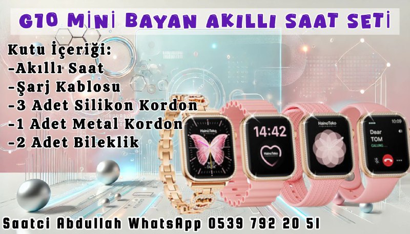 G 10 MİNİ BAYAN AKILLI SAAT