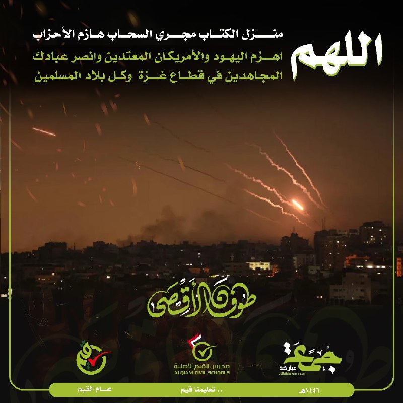 *اللهم منزل الكتاب مجري السحاب هازم …