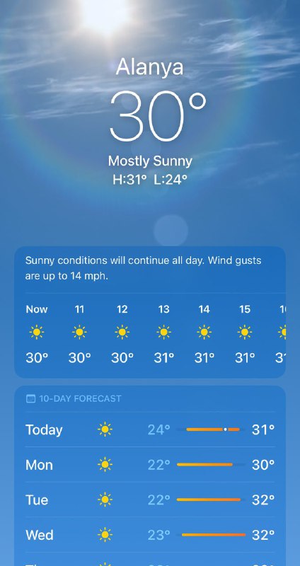 ***🌤*** هوای امروز یکشنبه در استان …