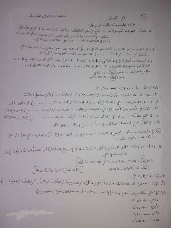 قناة صف الأول متوسط