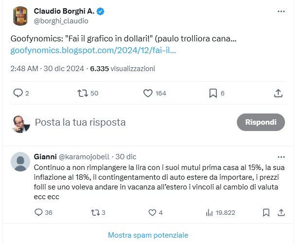 “L’italietta della liretta, ovvero: il troll …