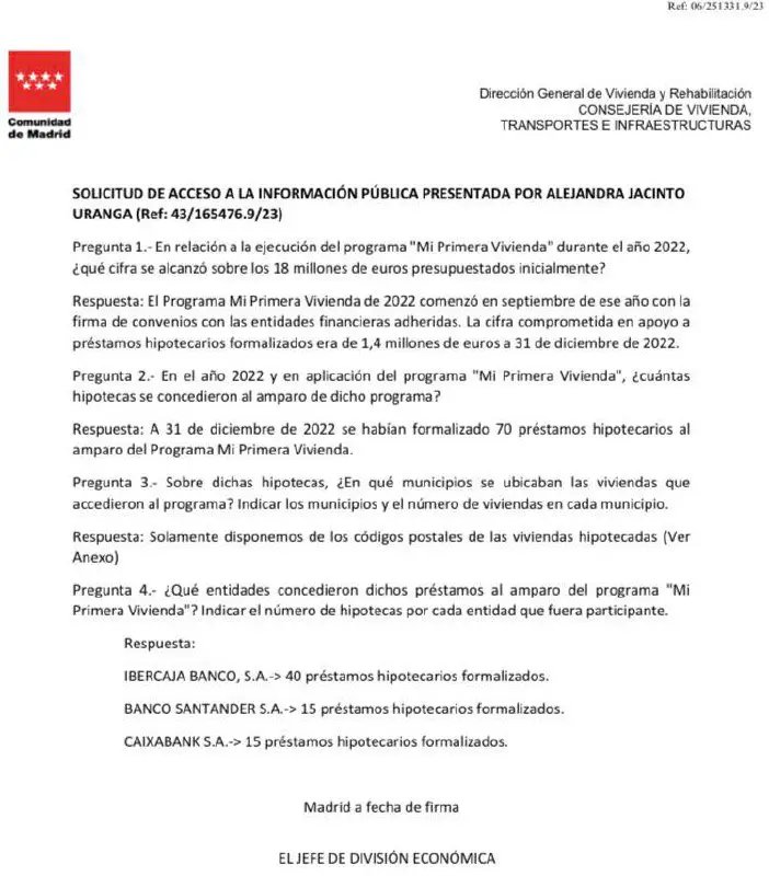 ¿Recordáis el plan “mi primera vivienda” …