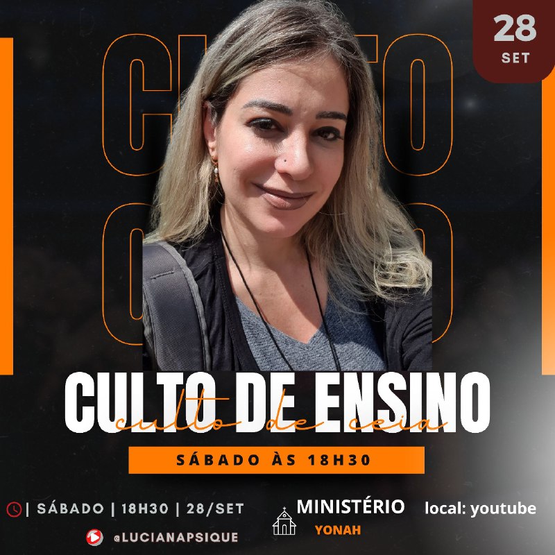 Venha participar do nosso CULTO DE …